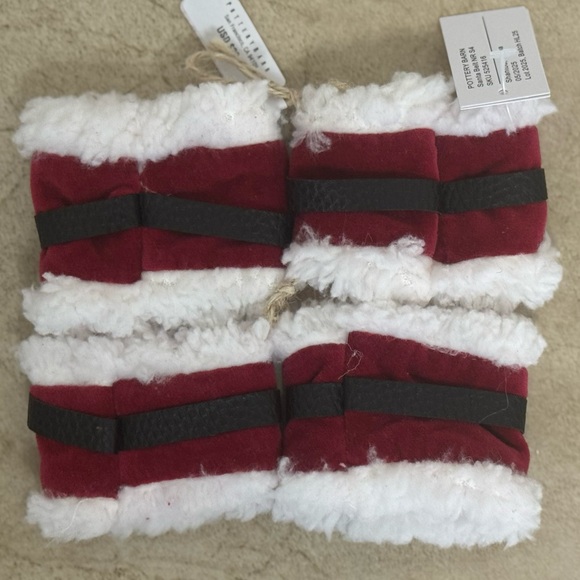 Pottery Barn Santa's Belt Napkin Rings - Set Of 4 - Picture 3 of 6